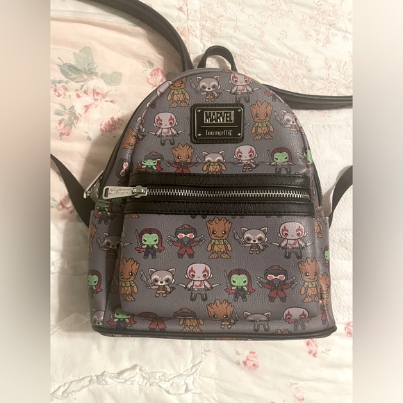 Loungefly Handbags - "Loungefly Marvel Guardians of the Galaxy Kawaii All Over Print Mini Backpack "